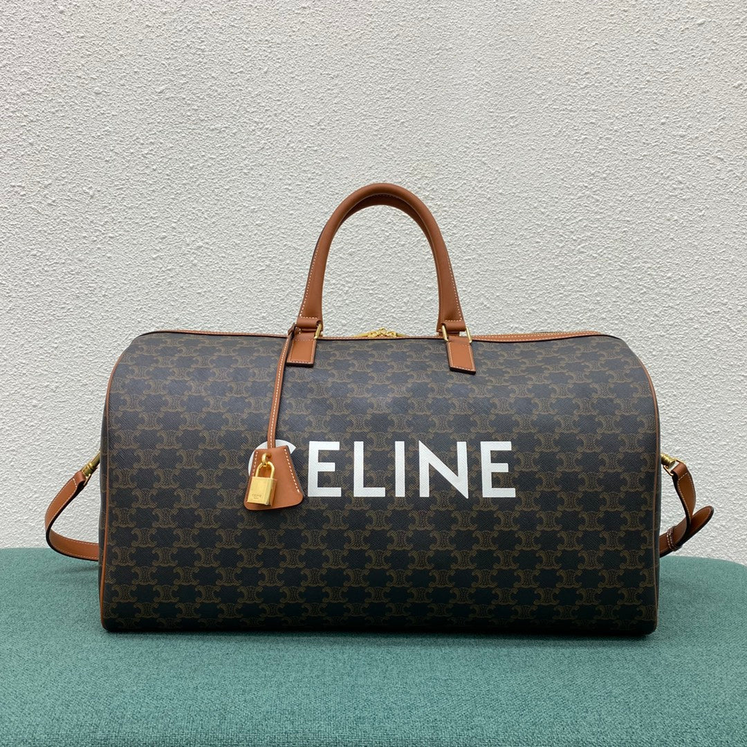 Top Quality Large Voyage Bag In Triomphe Canvas With Top Quality Print Tan For Women 20in/50cm 191472BZK.04LU