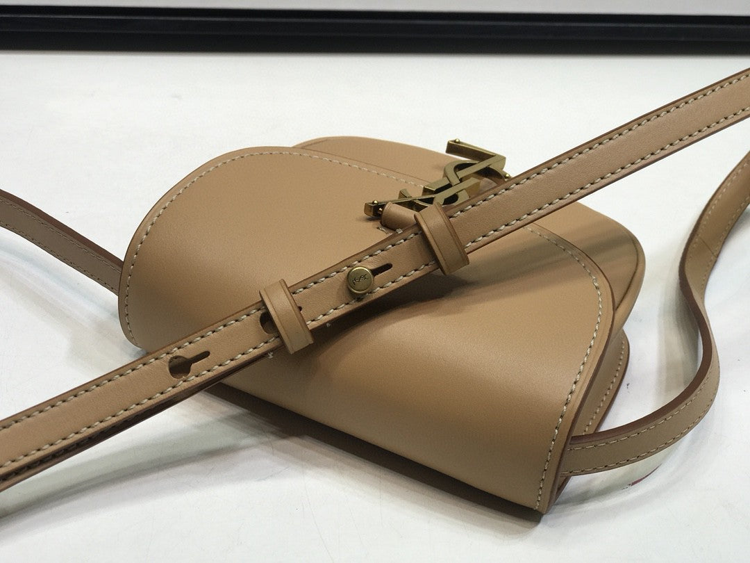 Top Quality Kaia Small Satchel Brown For Women 7.2in/18.5cm YSL 619740BWR6W2725