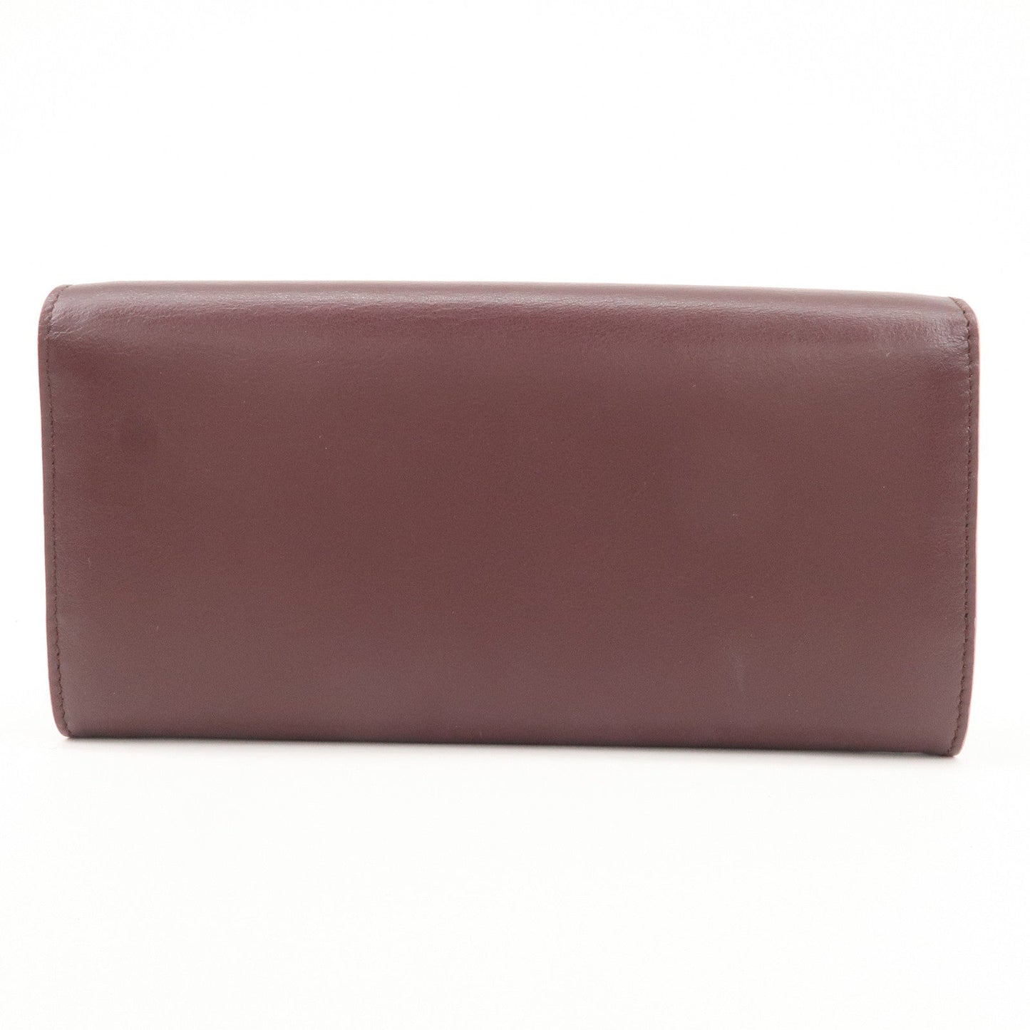 FENDI Peekaboo Leather Bi-fold Continental Wallet Long Wallet 8M0377  d