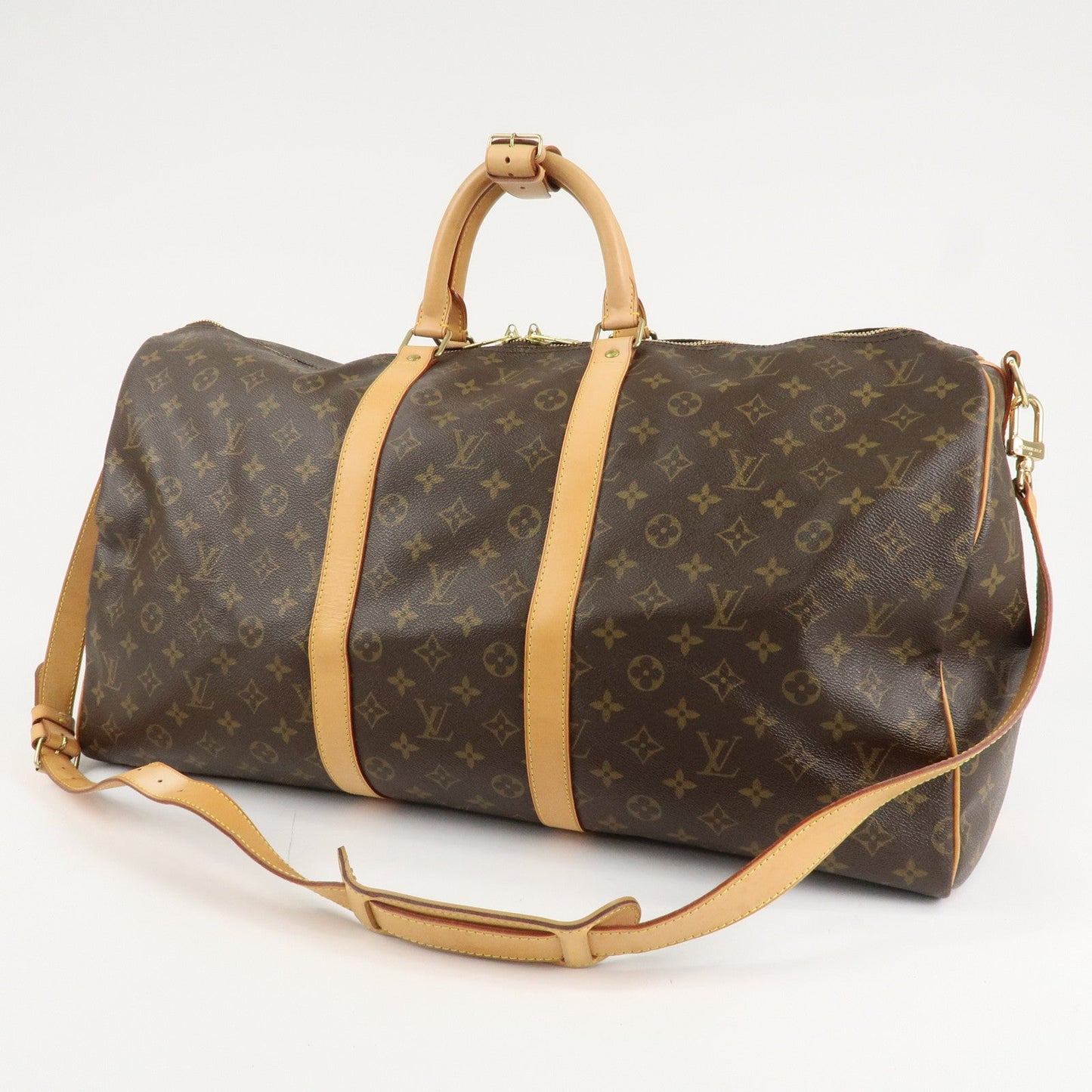 Louis Vuitton Monogram Keep All Bandouliere 55 Boston Bag M41414  d