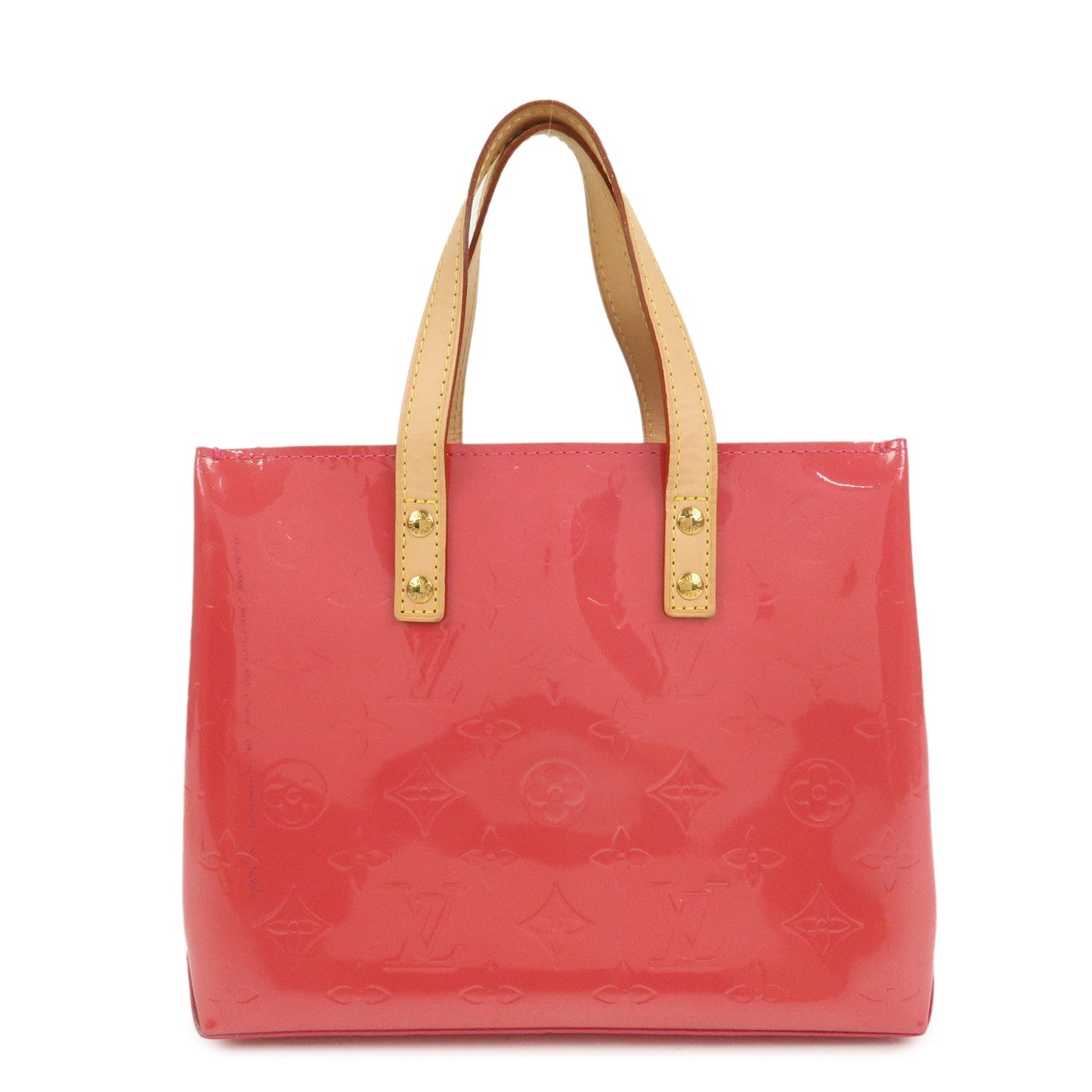 Louis Vuitton Monogram Vernis Lead PM Hand Bag Framboise M9132F
