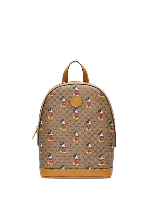 Gucci - x Disney small backpack - women - Cotton/Leather/Canvas - One Size - NEUTRALS