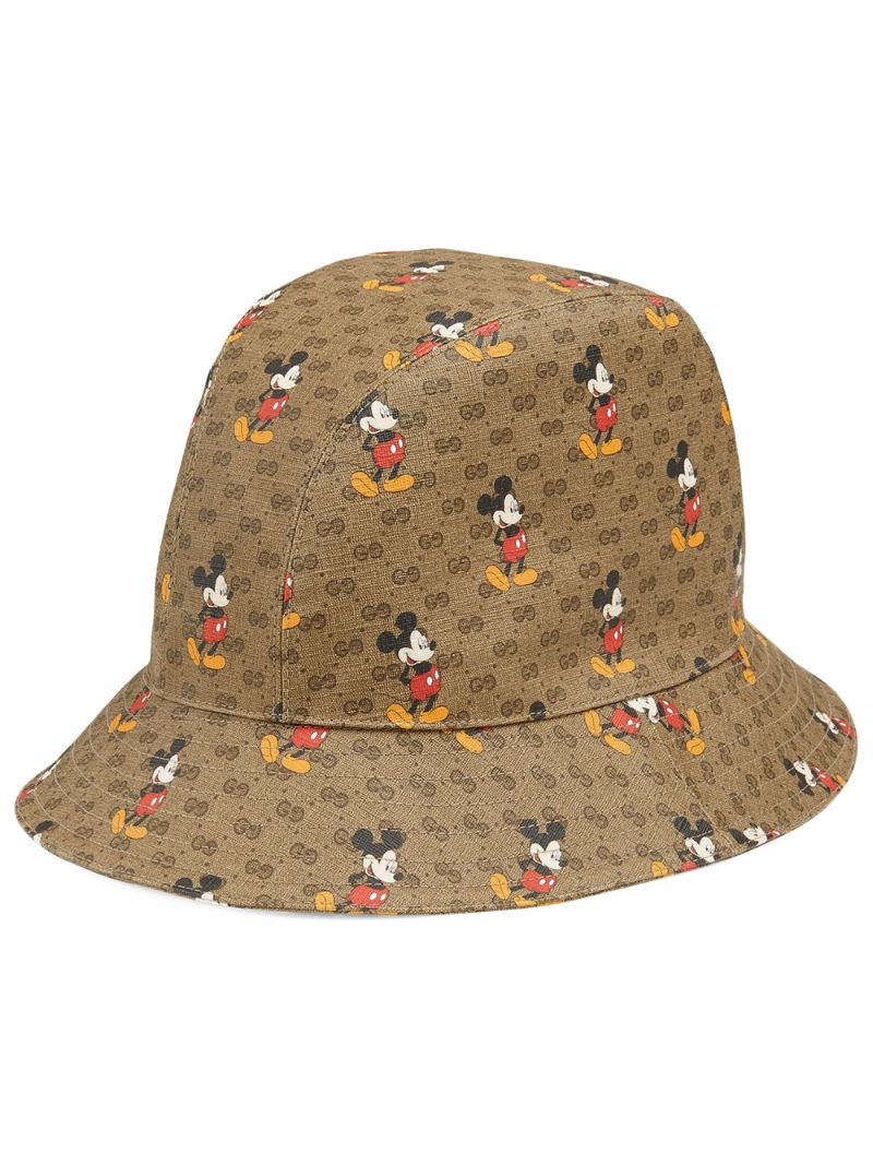 Gucci - x Disney Mickey Mo  hat - men - Leather/Canvas - S, M, L, XL - NEUTRALS