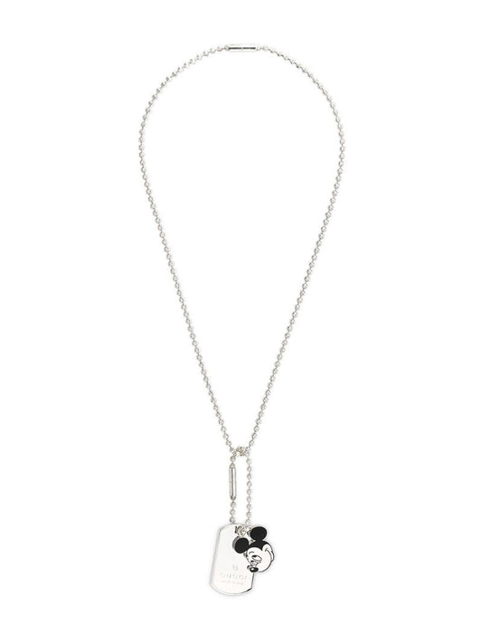Gucci - x Disney Mickey Mo  pendant necklace - men - stainless steel - One Size - SILVER