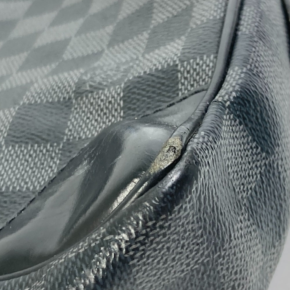 LOUIS VUITTON Business bag N41125 Damier Grafitto Canvas black Damier Grafitte Porto documan Voyage PDV mens  d