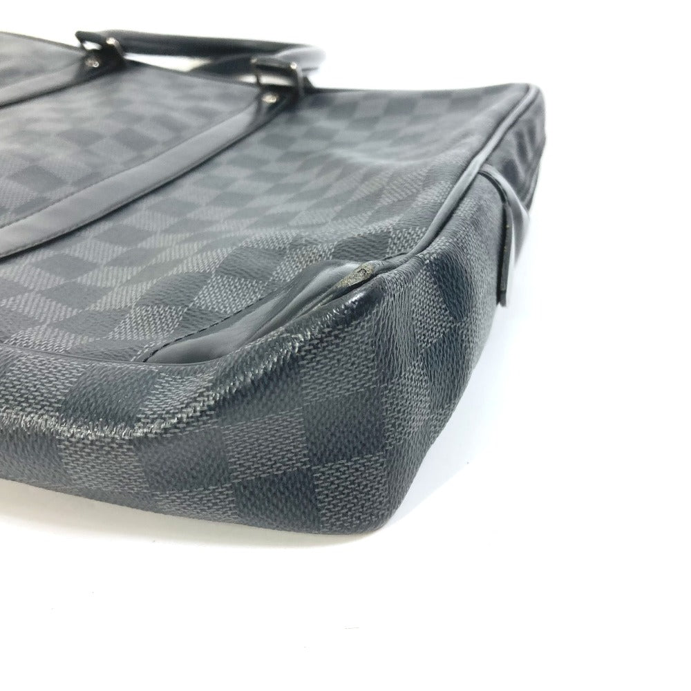 LOUIS VUITTON Business bag N41125 Damier Grafitto Canvas black Damier Grafitte Porto documan Voyage PDV mens  d