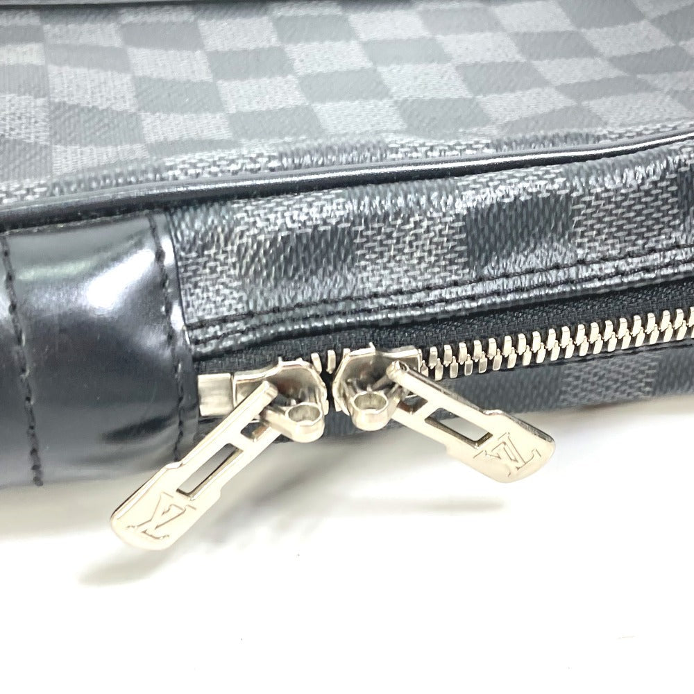 LOUIS VUITTON Business bag N41125 Damier Grafitto Canvas black Damier Grafitte Porto documan Voyage PDV mens  d