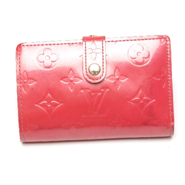 LOUIS VUITTON Bifold Wallet M9141F Monogram Vernis pink Porto Monet Bie Vienova Vernis Gamaguchi Wallet With card pocket Women  d