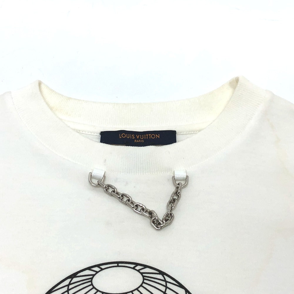 LOUIS VUITTON Short sleeve T-shirt 1A9LPK cotton white Flight mode LV gloves Women ‚r