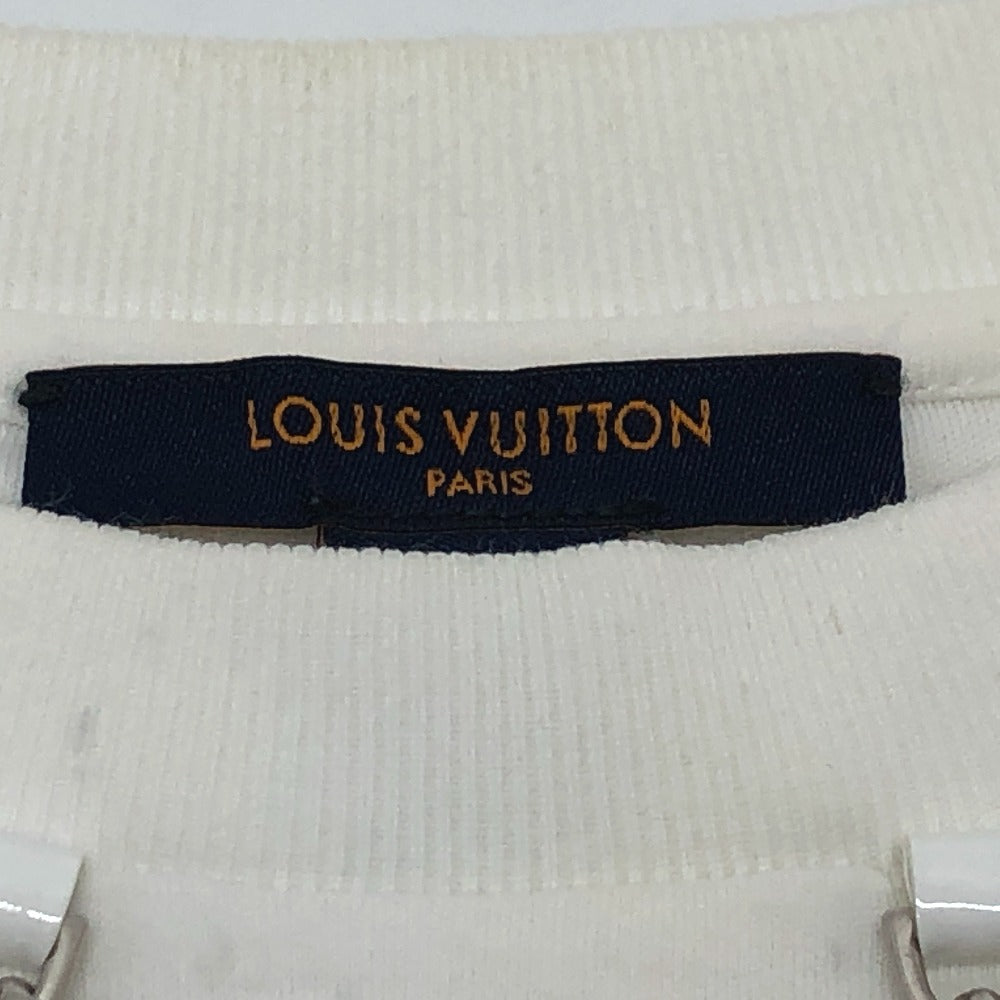 LOUIS VUITTON Short sleeve T-shirt 1A9LPK cotton white Flight mode LV gloves Women ‚r