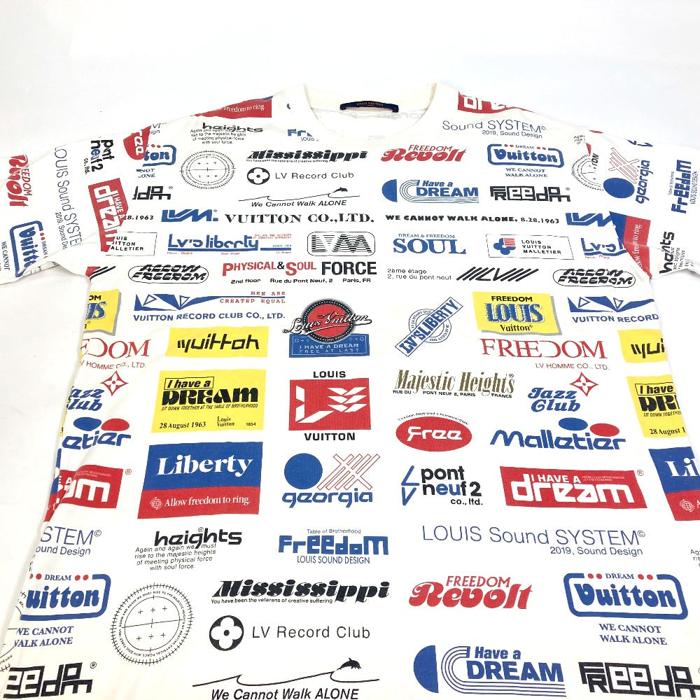 LOUIS VUITTON Short sleeve T-shirt cotton White x Multicolor apparel T-shirt tops mens ‚l