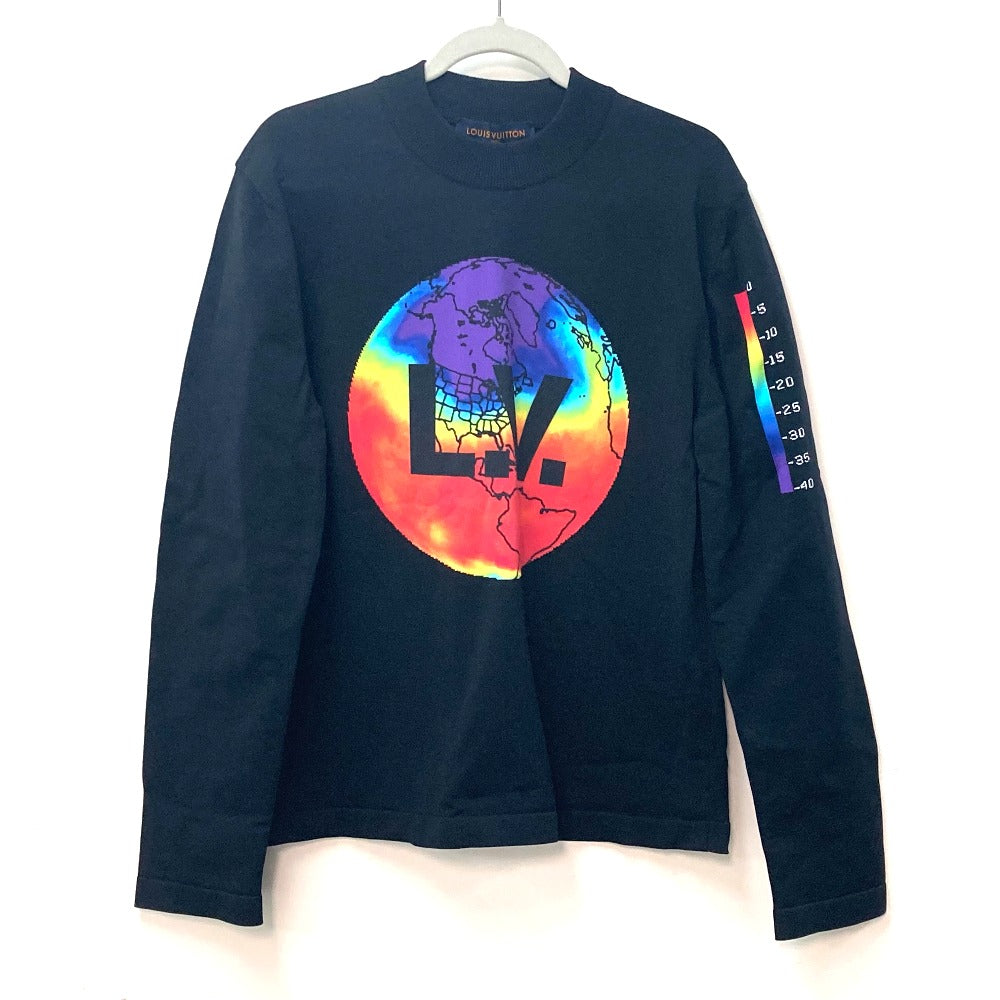 LOUIS VUITTON sweat polyamide black Virgil Abloh Tops Long Sleeve trainer mens ‚k