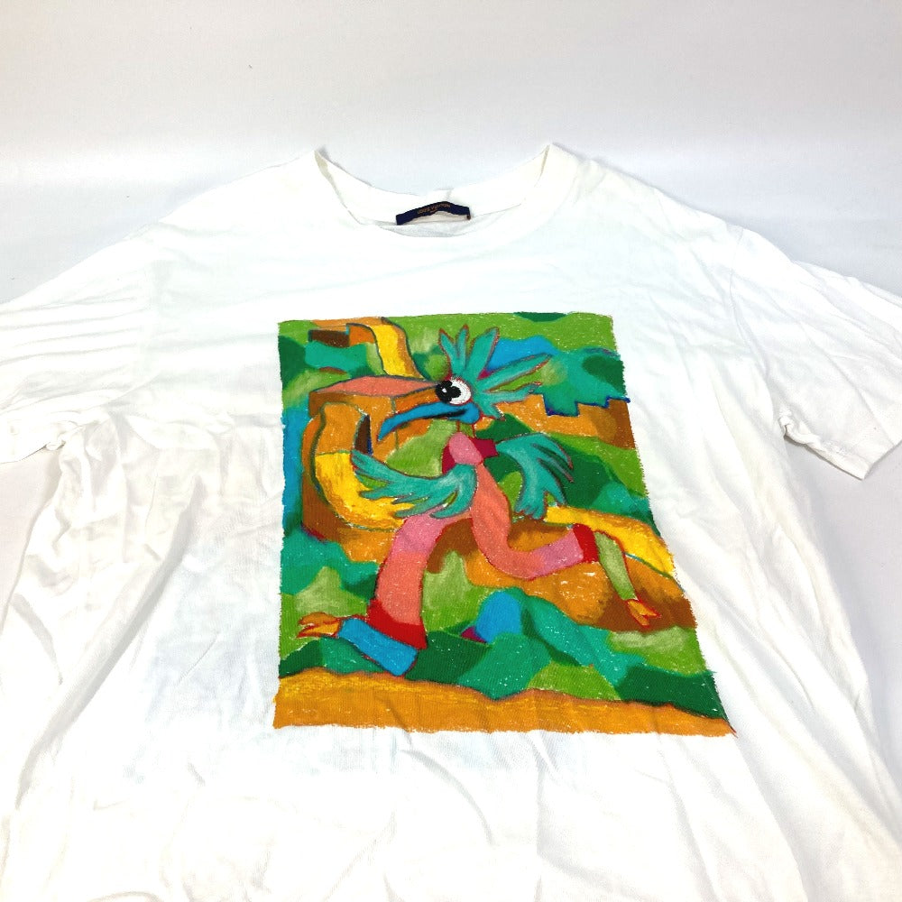 LOUIS VUITTON Short sleeve T-shirt cotton white LV Men LV Friend Inside Out Label T-Shirt mens L
