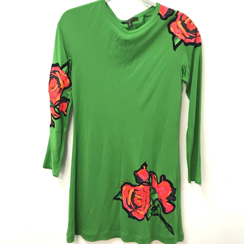 LOUIS VUITTON one piece Rayon green Stephen Spro  Rose Women 36