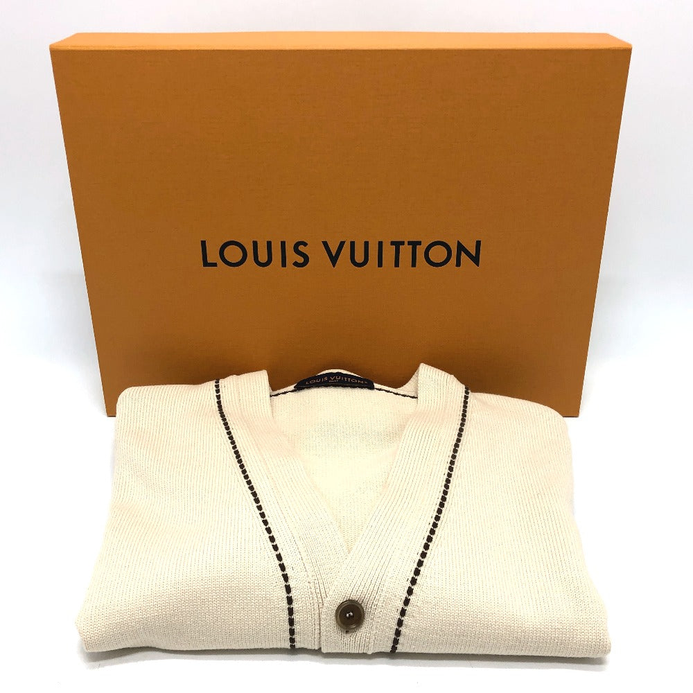 LOUIS VUITTON cardigan 1AFPXX cotton beige Signature light LV logo ?