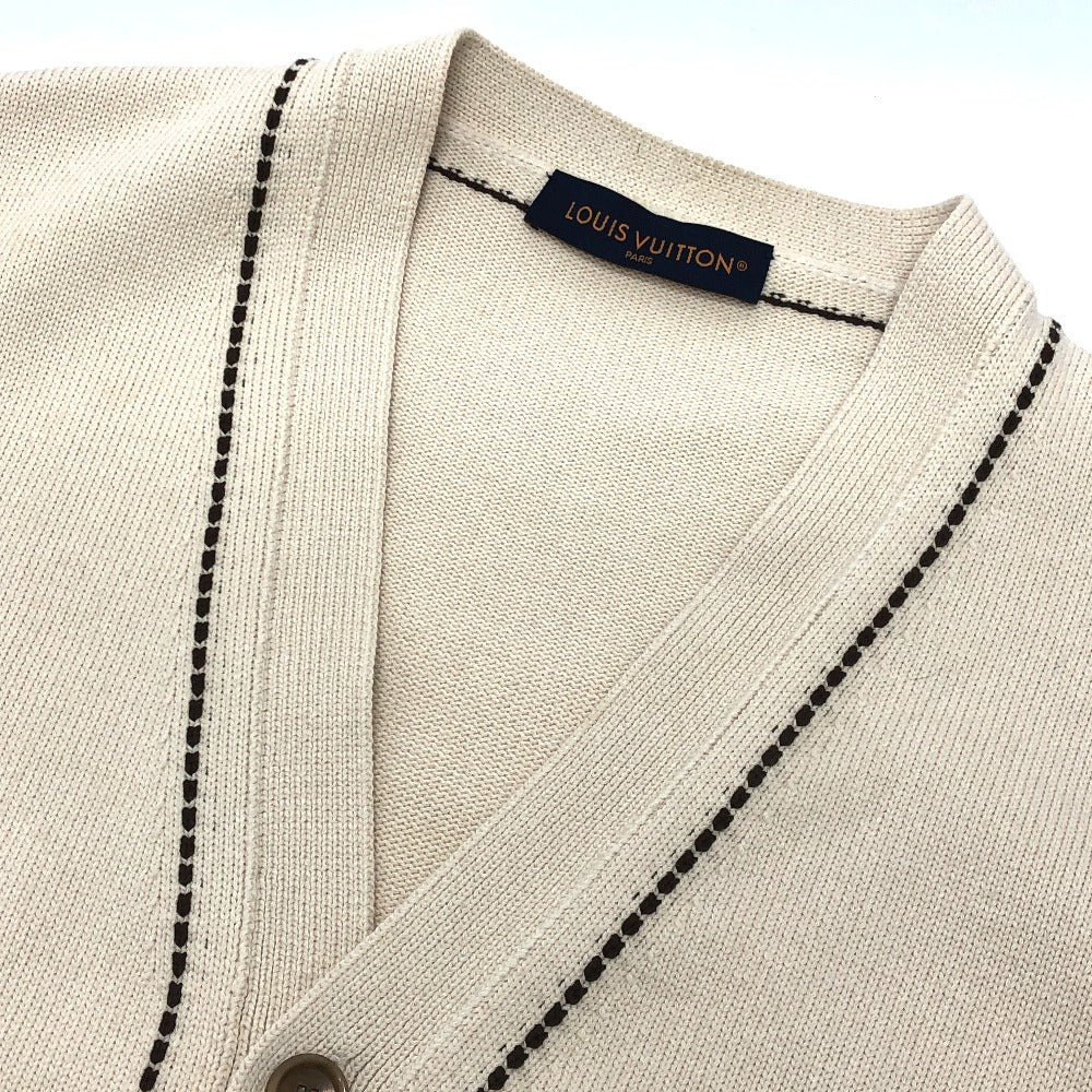 LOUIS VUITTON cardigan 1AFPXX cotton beige Signature light LV logo ?