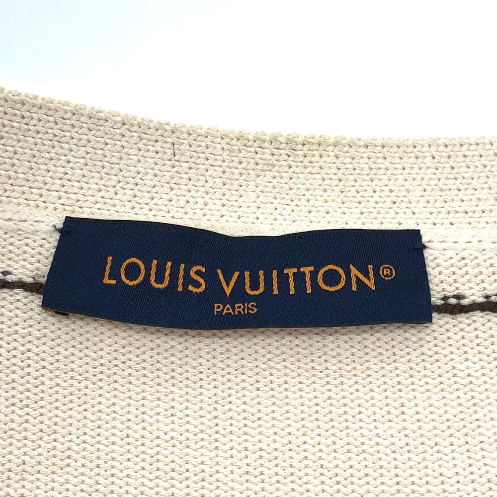LOUIS VUITTON cardigan 1AFPXX cotton beige Signature light LV logo ?