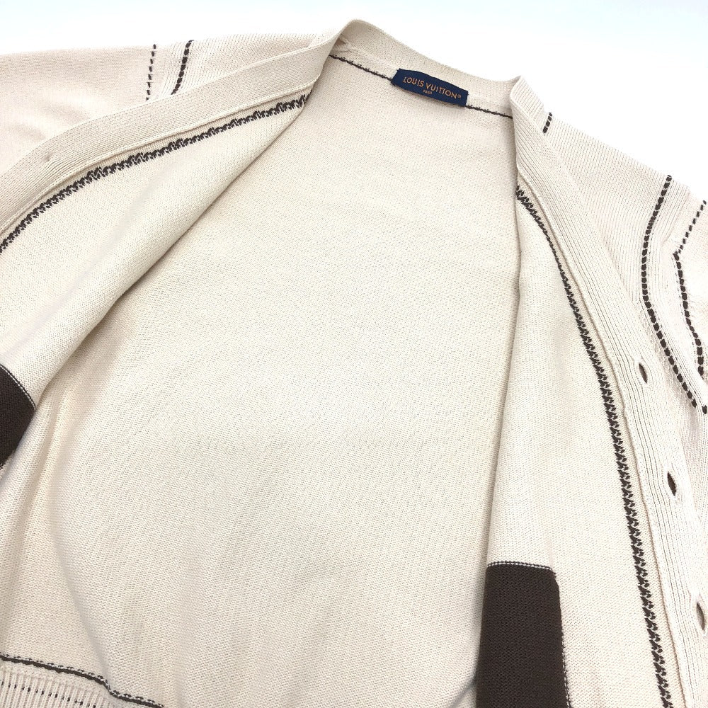 LOUIS VUITTON cardigan 1AFPXX cotton beige Signature light LV logo ?
