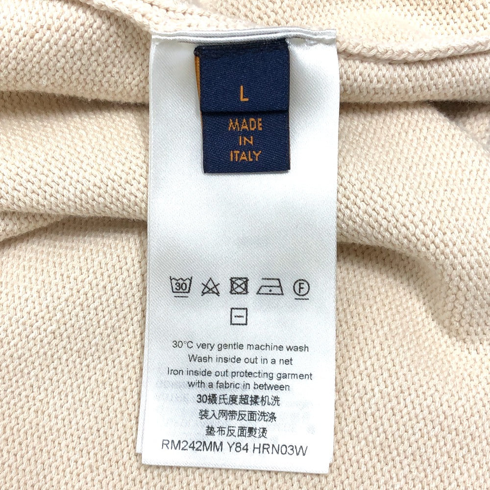 LOUIS VUITTON cardigan 1AFPXX cotton beige Signature light LV logo ?