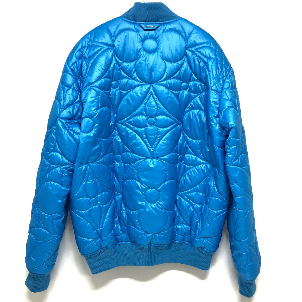 LOUIS VUITTON Down jacket RM221Q Nylon blue flower quilted 50