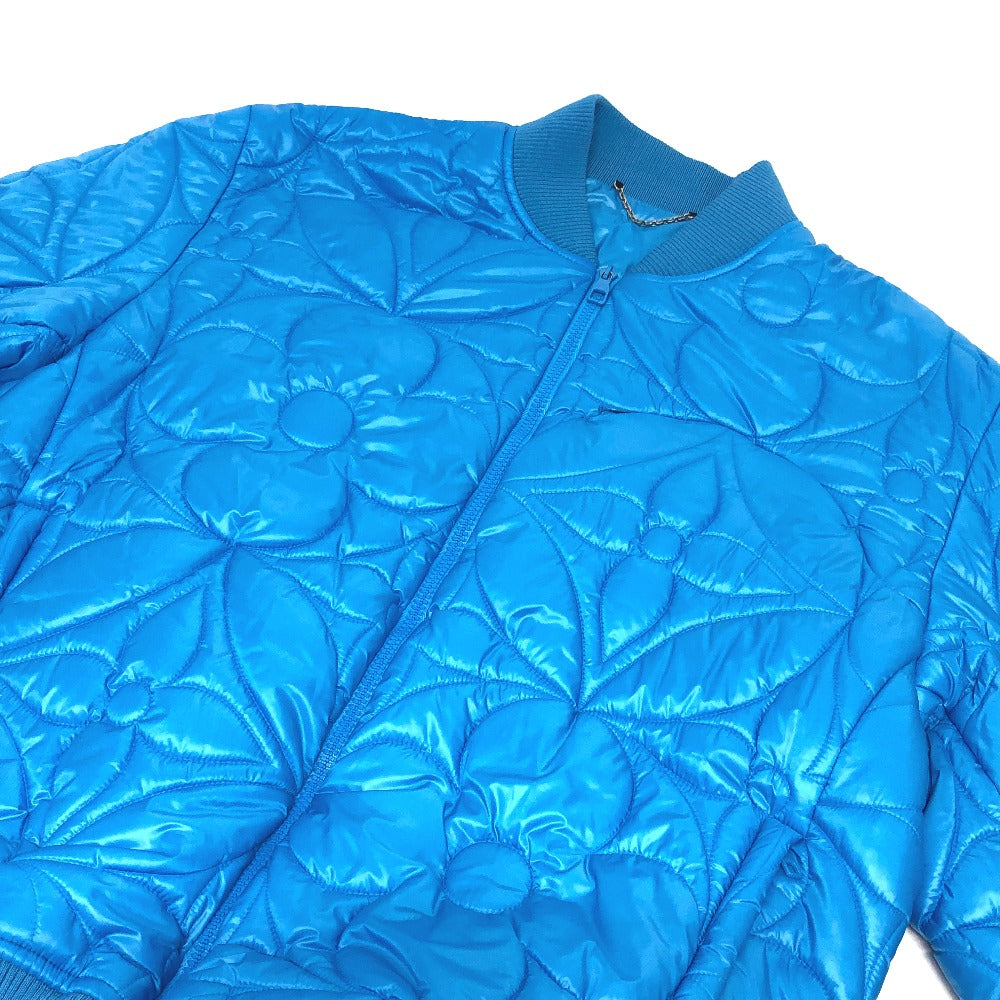 LOUIS VUITTON Down jacket RM221Q Nylon blue flower quilted 50