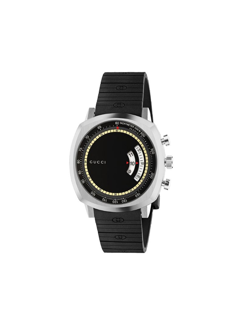 Gucci - Grip 40mm watch - men - Rubber/stainless steel - One Size - Black