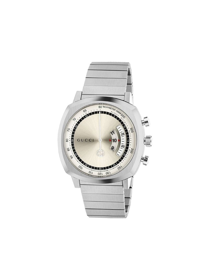 Gucci - Grip 40mm watch - men - stainless steel - One Size - SILVER