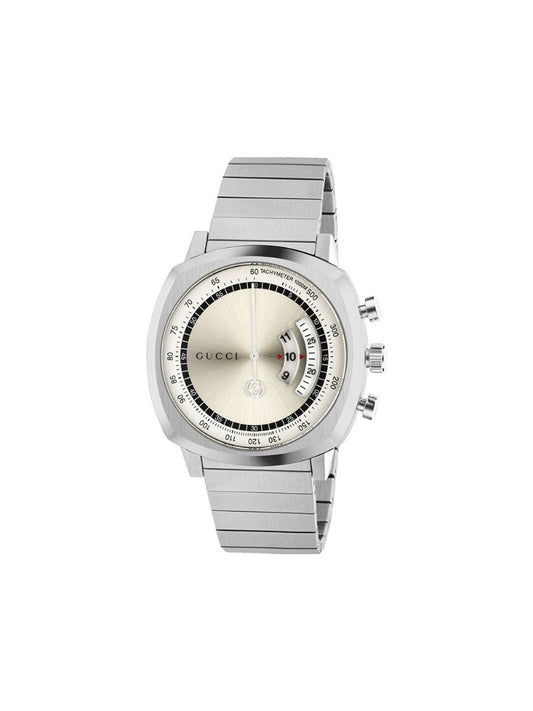 Gucci - Grip 40mm watch - men - stainless steel - One Size - SILVER