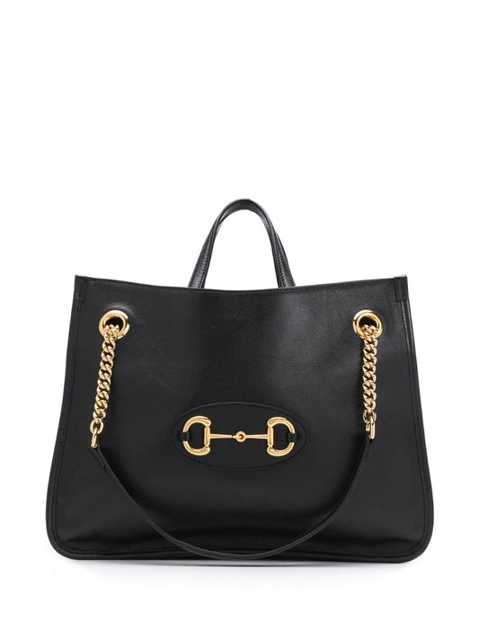 Gucci - Gucci 1955 Horsebit tote bag - women - Leather - One Size - Black