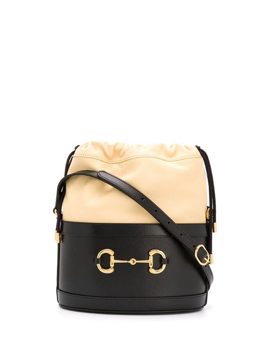 Gucci - Gucci 1955 Horsebit bucket bag - women - Leather - One Size - Black