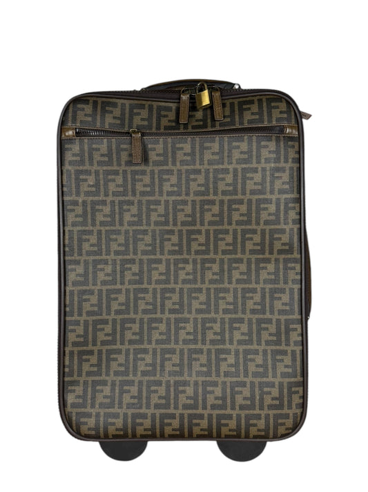 Fendi   Zucca Coated Roller Luggage