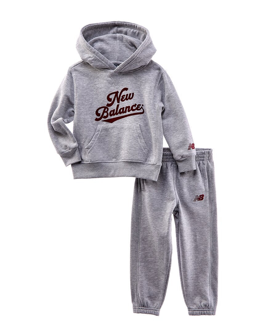 New Balance 2Pc Fleece Hoodie & Jogger Set