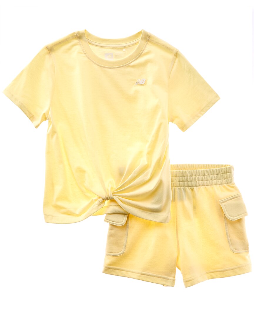New Balance 2Pc T-Shirt & Fleece Short Set