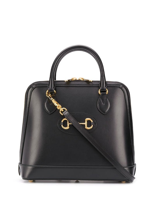 Gucci - leather Horsebit tote bag - women - Leather - One Size - Black