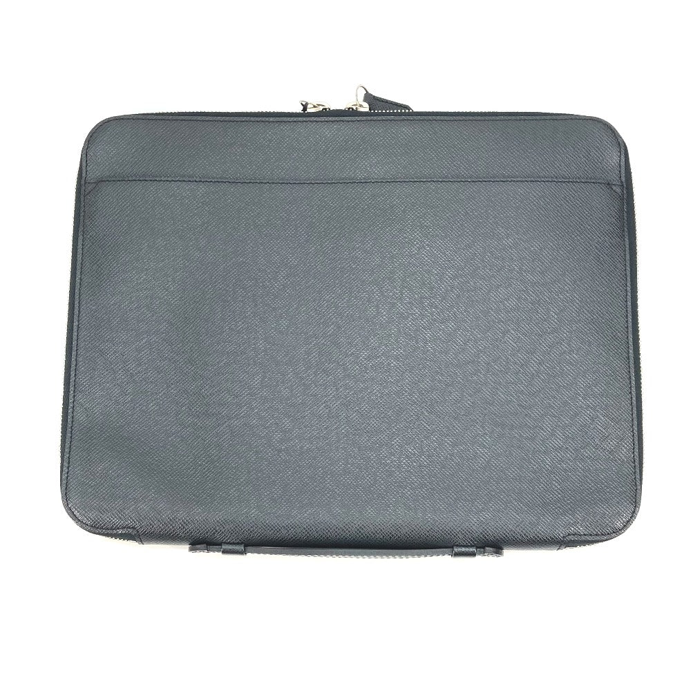 LOUIS VUITTON Business bag M32612 Taiga Leather black Taiga Vladimir mens  d