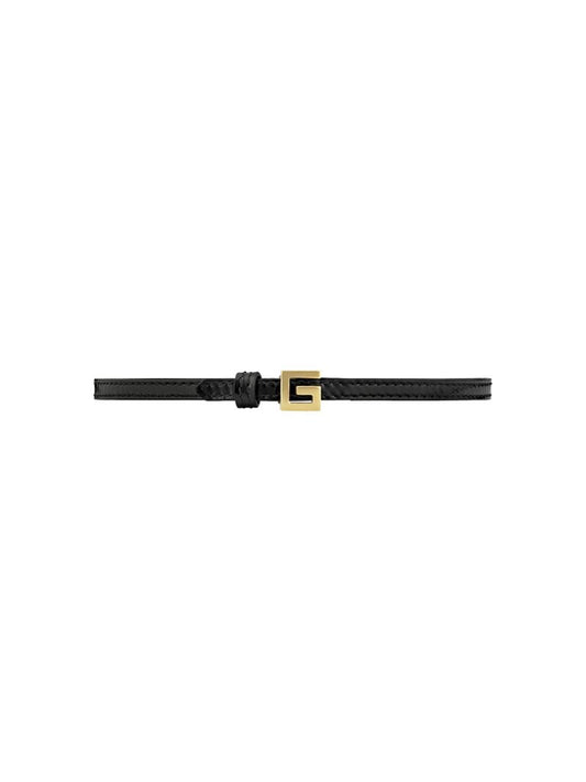 Gucci - square G choker - women - Leather - One Size - Black