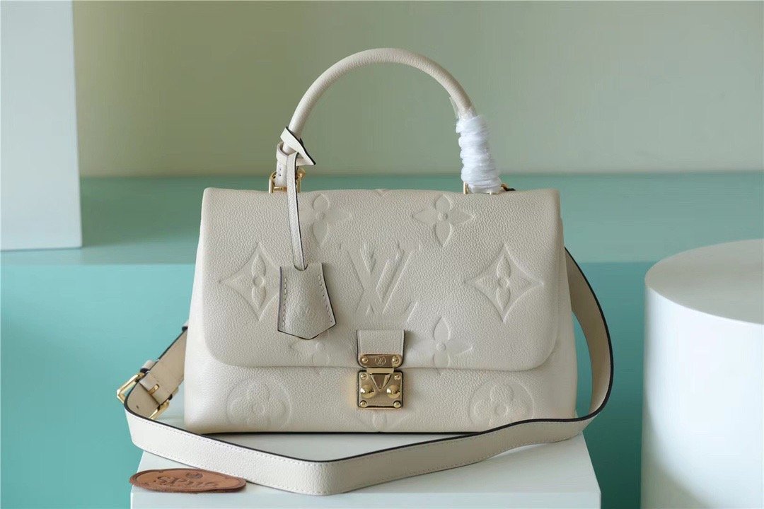 Top Quality Madeleine MM Monogram Empreinte Creme Beige For Women,  Shoulder and Crossbody Bags 11.8in/30cm Top Quality