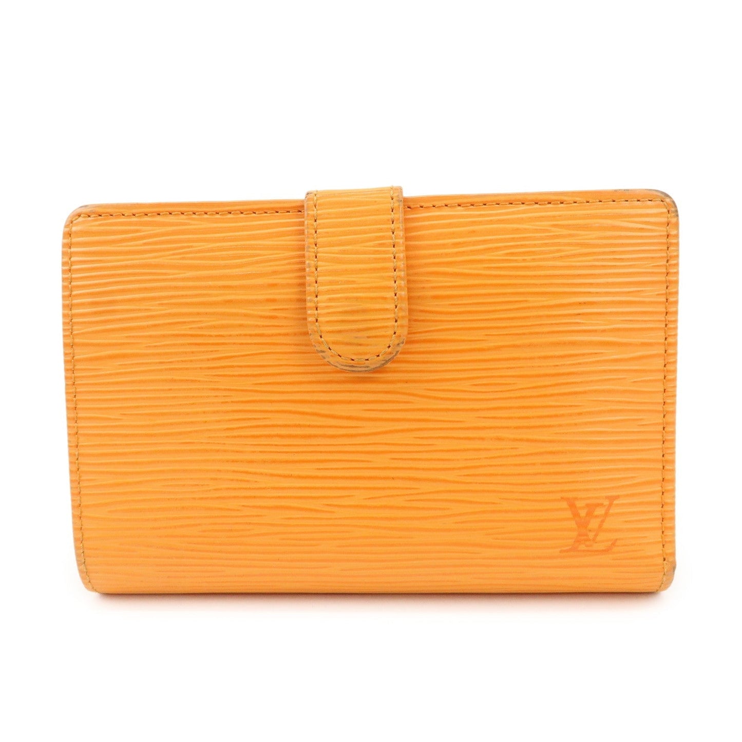 Louis Vuitton Epi Porte Monnaie Viennois Bi-Fold Wallet Mandarin Orange  d
