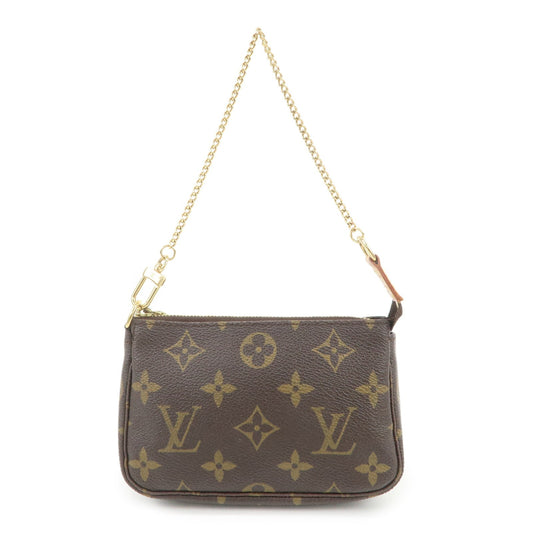 Louis Vuitton Monogram Mini Pochette Accessoires Hand Bag M58009