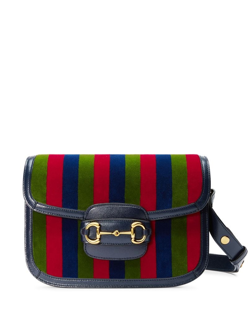 Gucci - Gucci 1955 Horsebit shoulder bag - women - Leather/Velvet/Gold Plated Metal - One Size - Green