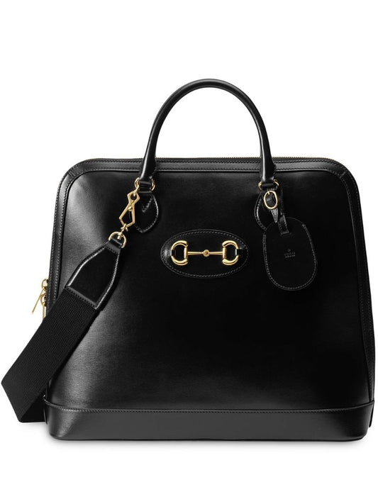 Gucci - 1955 Horsebit duffle bag - men - Cotton/Leather - One Size - Black