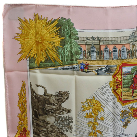 HERMES scarf silk pink SANSSOUCY Carre90 Women  d