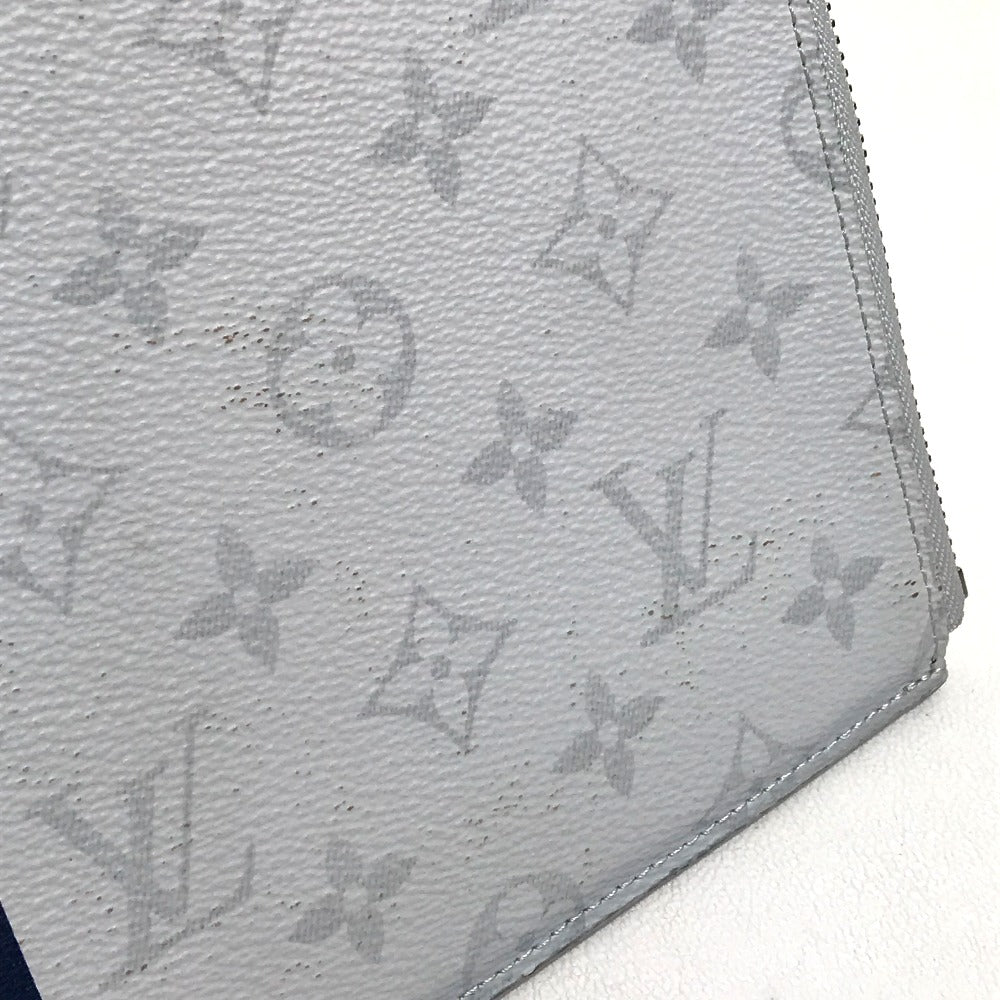 LOUIS VUITTON Clutch bag M61745 Monogram canvas Gray x red x navy Monogram white Pochette Jules PM mens  d
