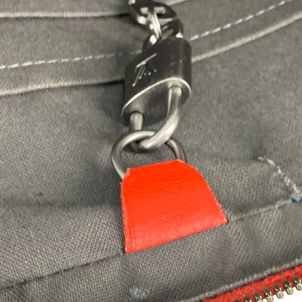 LOUIS VUITTON Business bag N41143 Damier Anfini Leather Red Damier Anfini Porto Document Voyage PDV mens  d