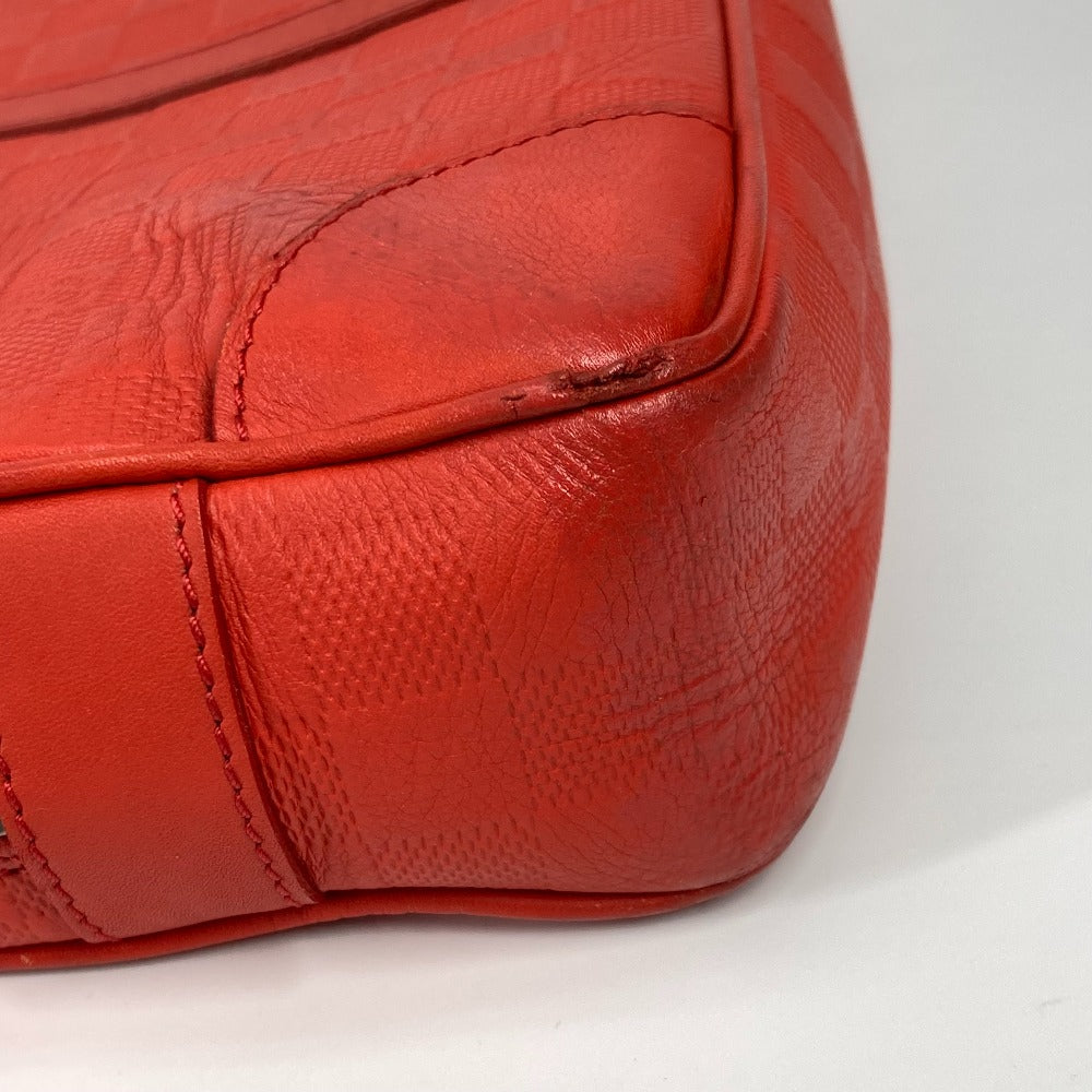 LOUIS VUITTON Business bag N41143 Damier Anfini Leather Red Damier Anfini Porto Document Voyage PDV mens  d