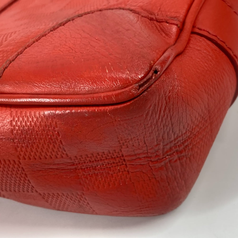 LOUIS VUITTON Business bag N41143 Damier Anfini Leather Red Damier Anfini Porto Document Voyage PDV mens  d