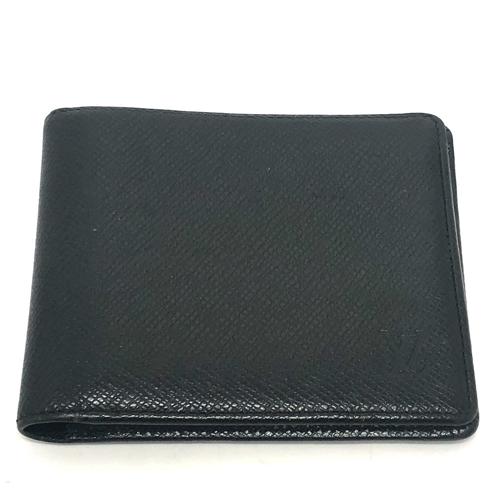 LOUIS VUITTON Folded wallet M30462 Taiga Leather black Porte Billets?Cartes Crdit