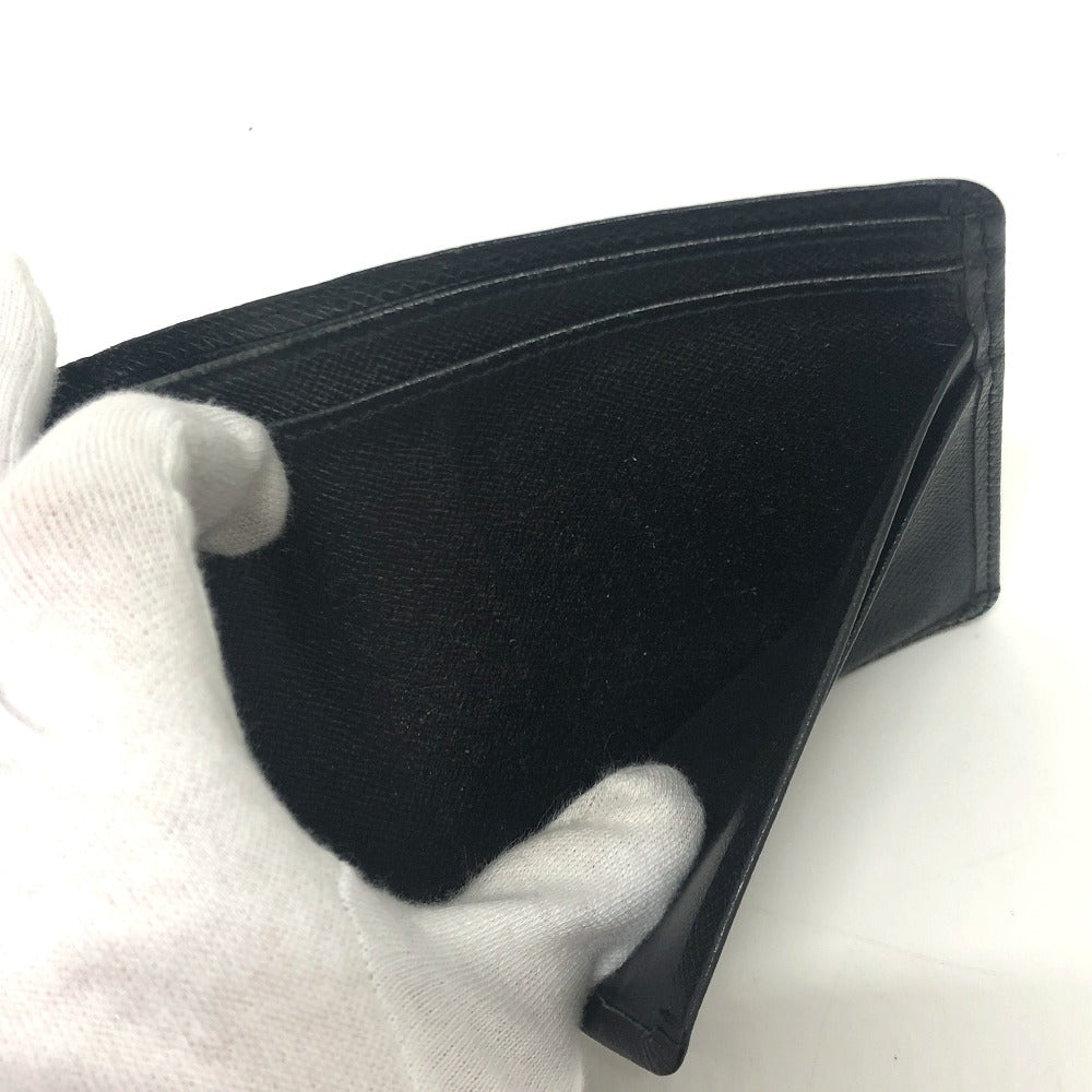 LOUIS VUITTON Folded wallet M30462 Taiga Leather black Porte Billets?Cartes Crdit