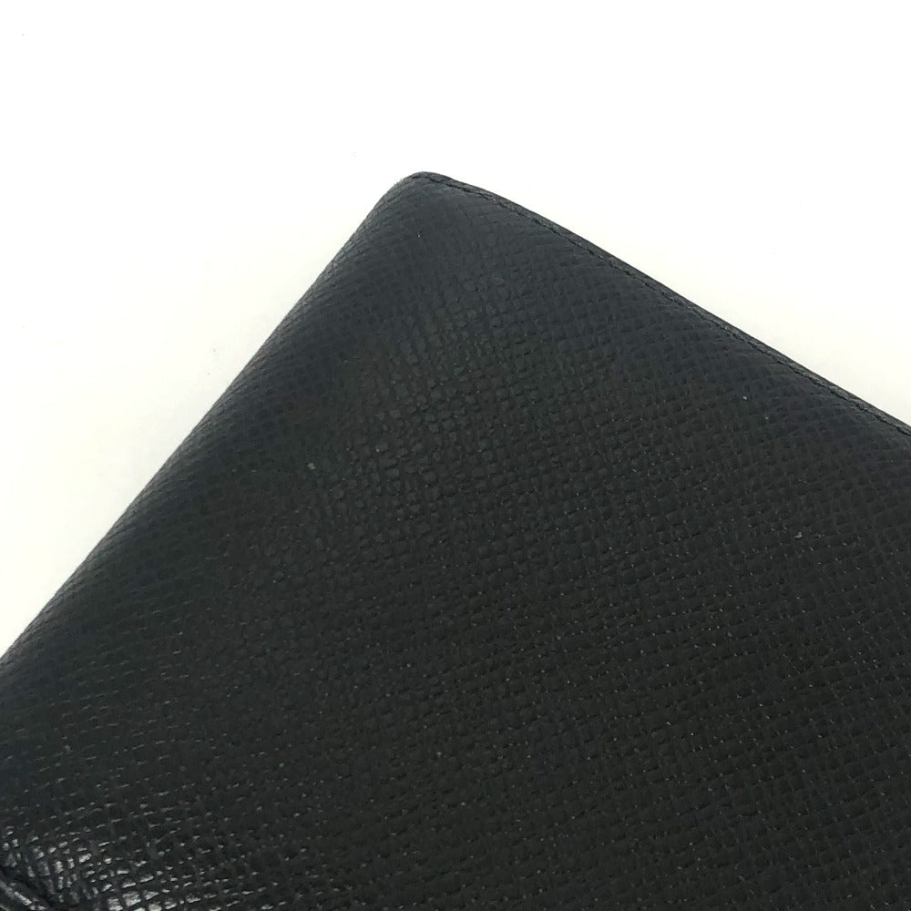 LOUIS VUITTON Folded wallet M30462 Taiga Leather black Porte Billets?Cartes Crdit