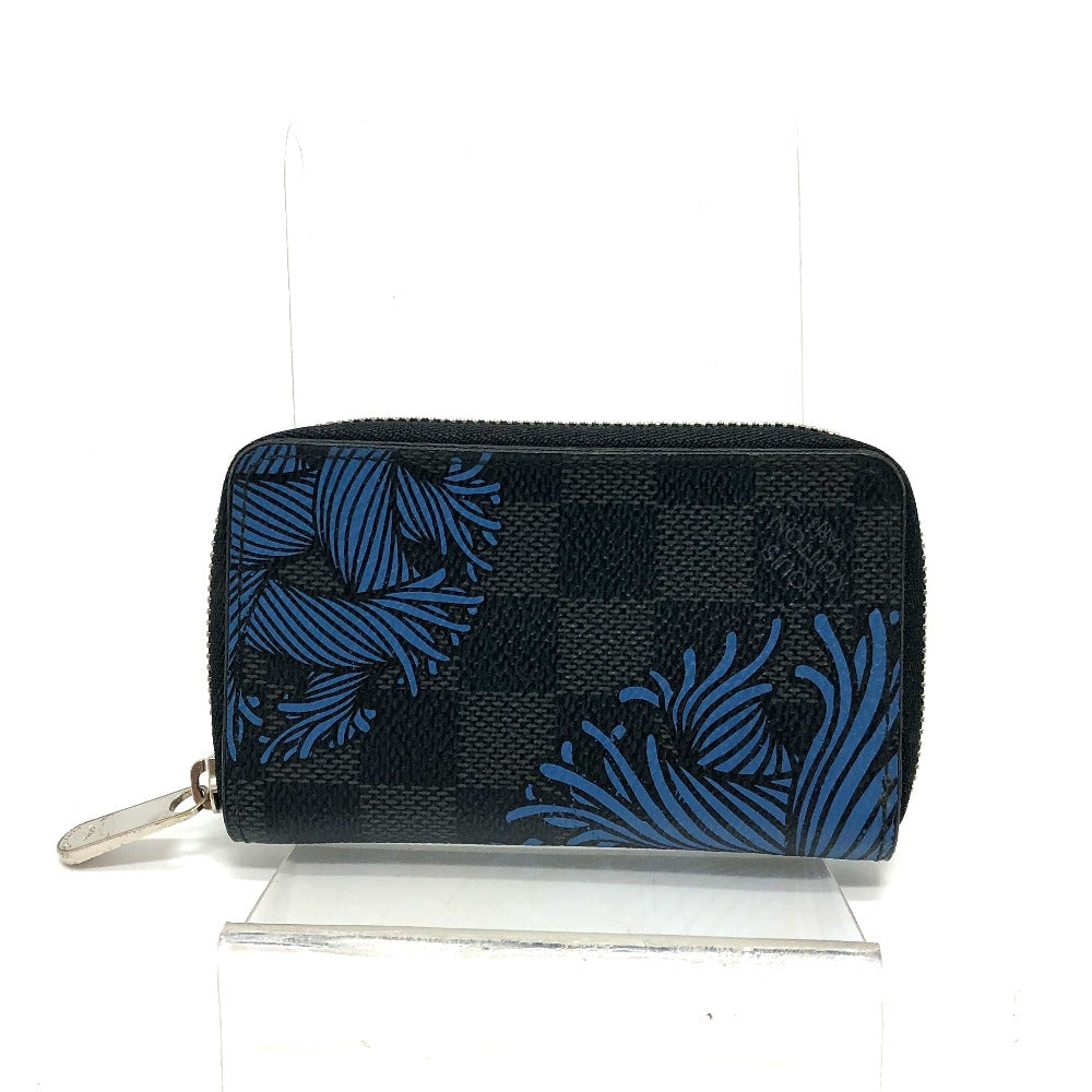 LOUIS VUITTON Coin case N41687 Damier Grafitto Canvas black Damier Grafitte Christopher Nemeth Zippy mens  d